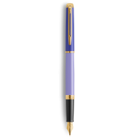WATERMAN Hemisphere Fountain Pen - Purple Gold Trim - Image 2