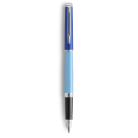 WATERMAN Hemisphere Fountain Pen - Blue Chrome Trim - Image 2