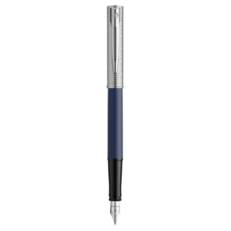 Stylo Plume Waterman Flash - Noir Et Chromé - Très Bon état - Avec Sa Boîte D'origine