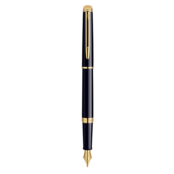 WATERMAN Hemisphere Fountain Pen - Mars Lacquer Black Gold T