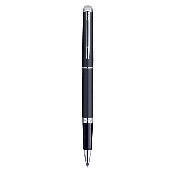 WATERMAN Hemisphere Rollerball Pen - Matte Black Chrome Trim