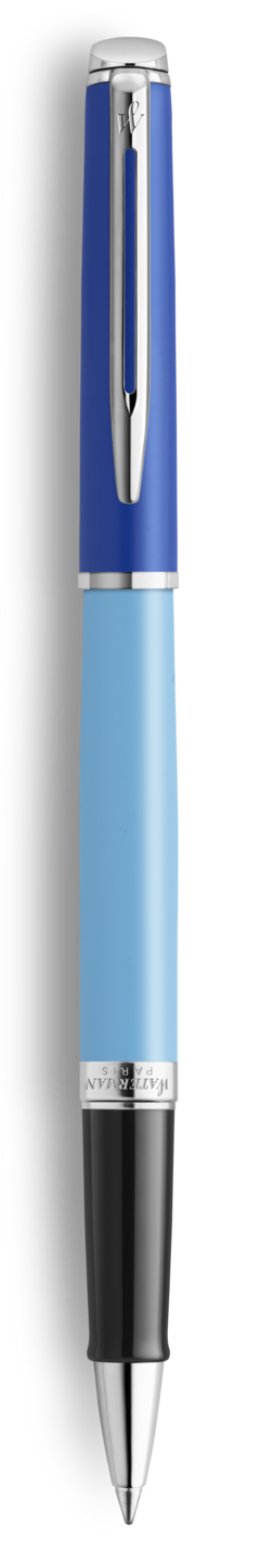 WATERMAN Hemisphere Rollerball Pen - Blue Chrome Trim