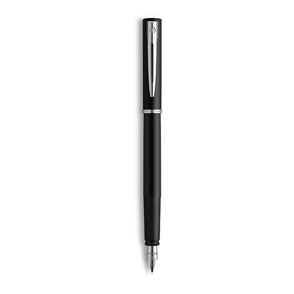 Fine Nib Black Lacquer & Chrome New Waterman Allure Graduate Fountain Pen 